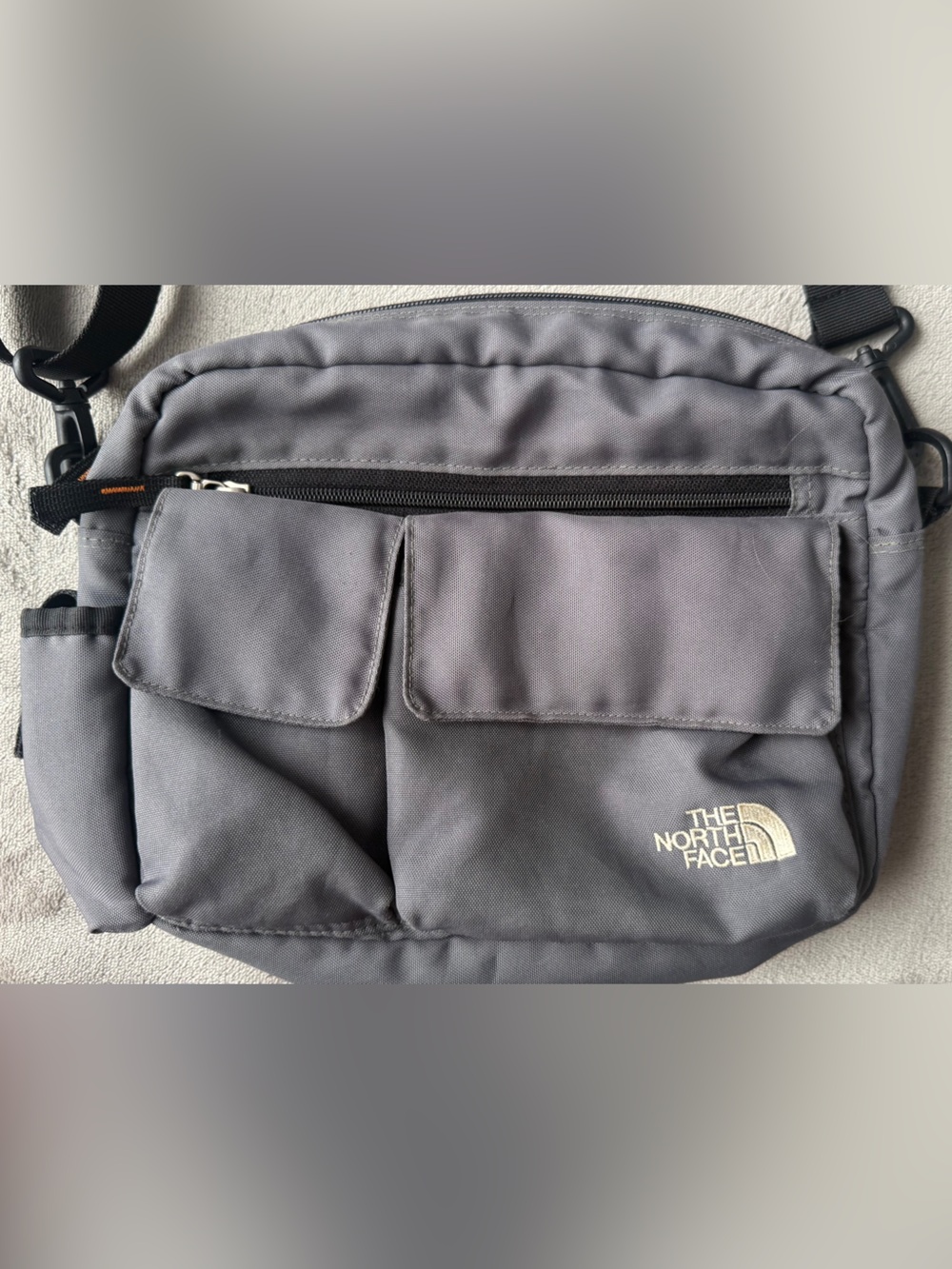 The North Face Gray Belt Bag with Front Pockets